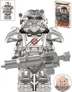Мініфігурка Fallout Боець Братства стали в силовій броні Т-60, конструктор W1315 фото