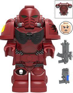 Конструктор Warhammer Космодесантник Кровавих Воронів мініфігурка MY602 фото